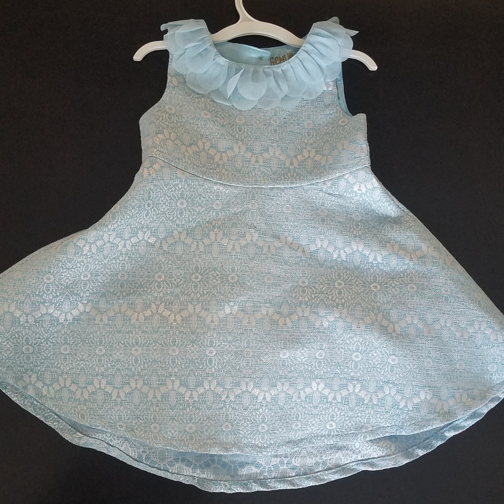 Oshkosh  size 4T girl Frozen blue dress sparkel